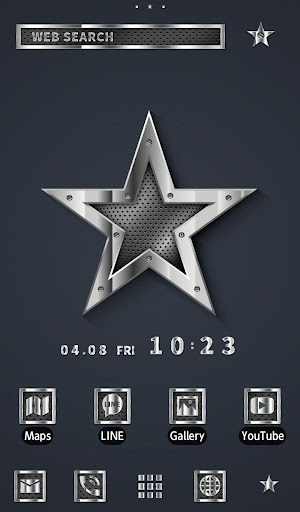 Metallic Star +HOME Theme