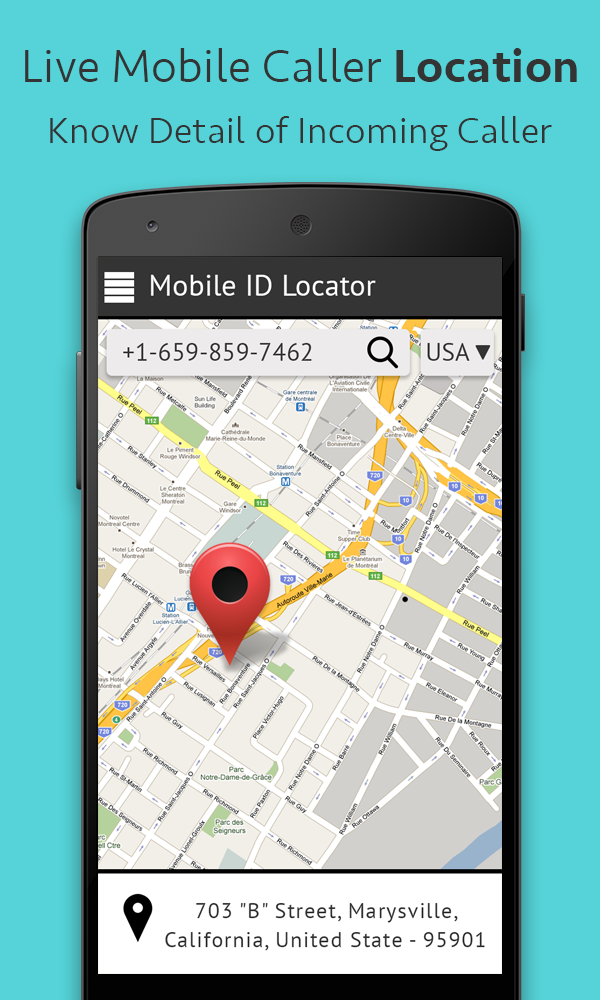 Mobile Caller Location Tracker Screen 1