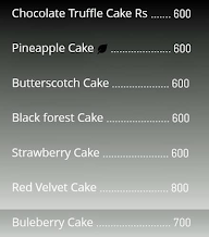 Midnight Cake Shop menu 1