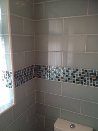 walk in shower , complete tiling album cover