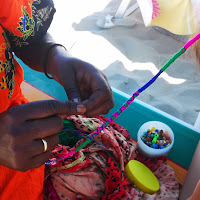 Lavori da ambulanti in spiaggia di 