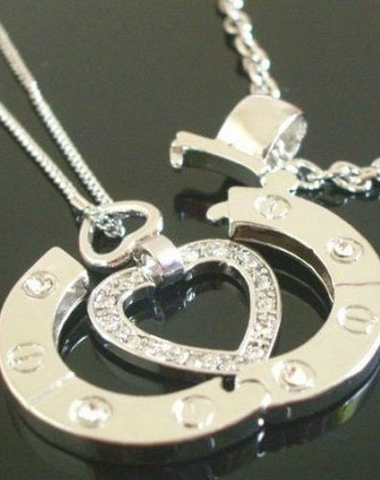 925 Silver Couple Heaven's Step Nec - 2