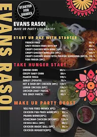 Evans Rasoi menu 4