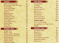 Panshikar menu 1