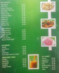 Hotel Aruna menu 2