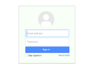 Google Apps login screen