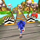 Fast Blue Hedgehog Rush - Jungle Run Adventure 1.0