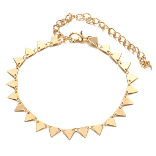 Title 5, Fashion Metal Alloy Triangle New Fringed Anklet...