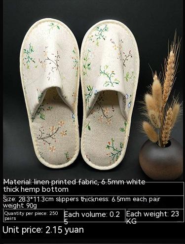 Title 11, Disposable Slippers Cotton Print Toiletries Per...