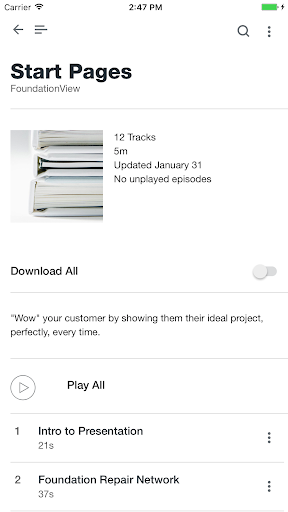 Screenshot Hub Audio