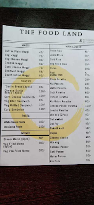 The Foodland menu 1