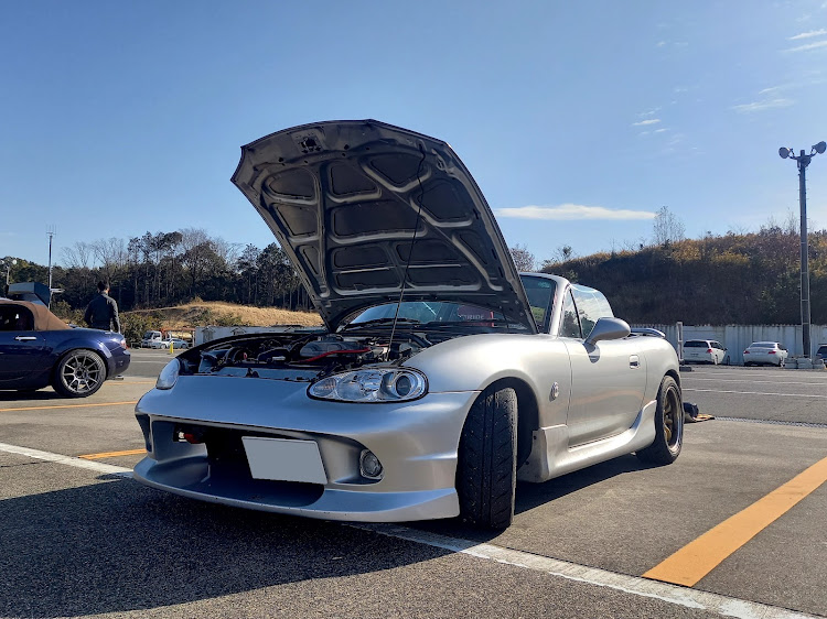 ロードスターの鈴鹿ツインサーキットGコース走行・シバタイヤ最高・初走行・走ればベストタイム確定に関するカスタム事例の投稿画像4枚目