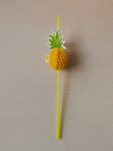 Title 5, Kreativer Ananas-Trinkhalm aus PP-Material, sti...