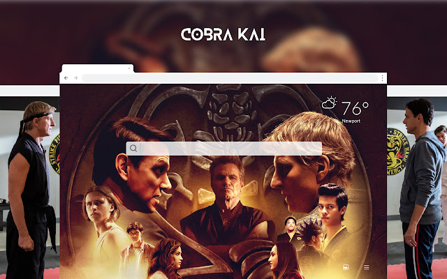 Cobra Kai HD Wallpapers New Tab logo