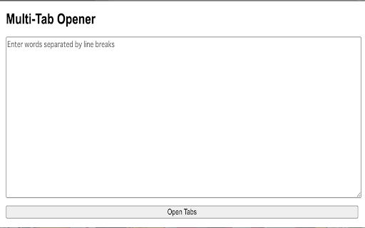 Multi-Tab Opener