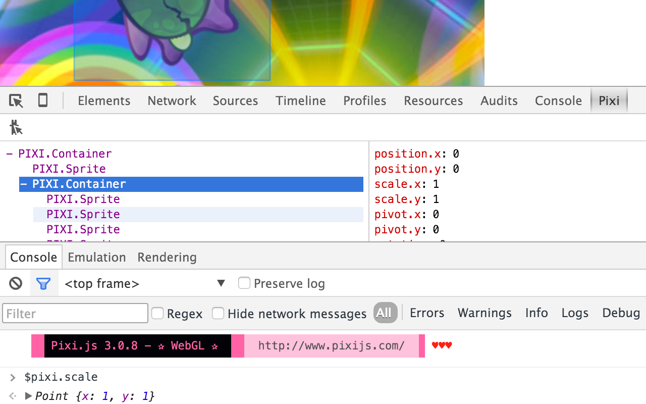 PixiJS Devtools Preview image 0