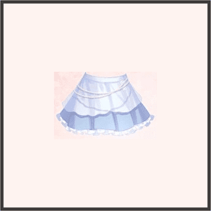 パールレーススカート(青)