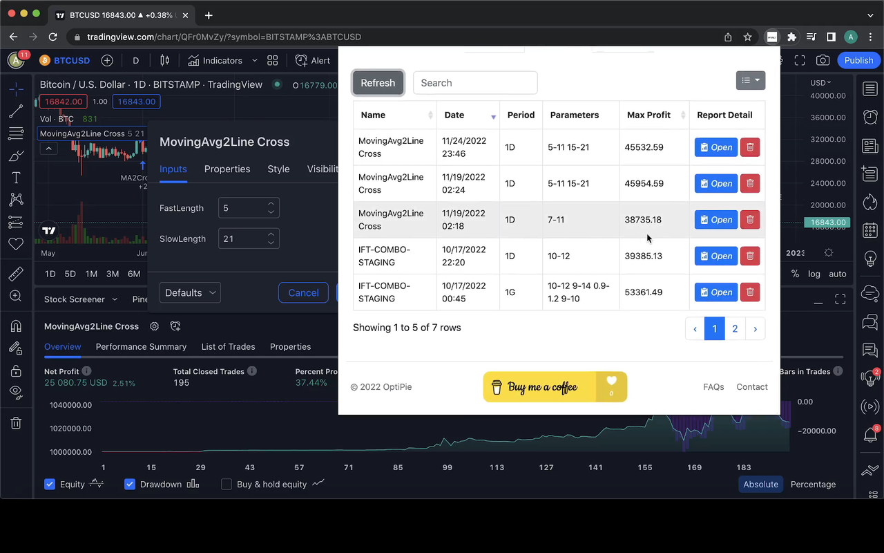 OptiPie TradingView Optimizer Preview image 1