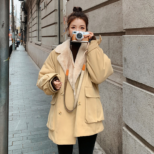 Title 5, Thickened Rabbit Fur Liner Pie Overcoming Coat,...