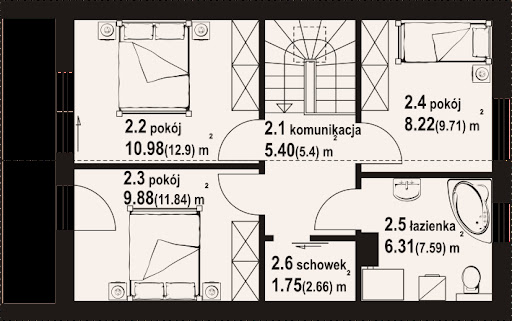 Bartkowo 5 kl - Rzut poddasza