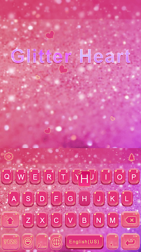 Glitter Heart Emoji Keyboard