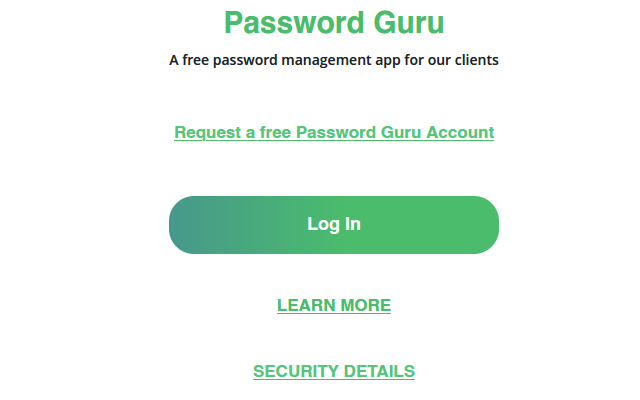 Password Guru Extension chrome extension