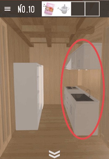 CountryRoom_右のシンクとコンロ