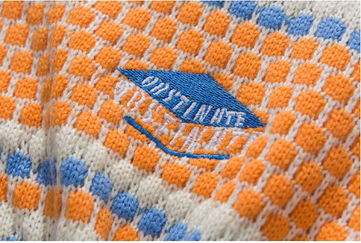 Title 4, Japanese Retro Striped Color Block POLO Sweater...