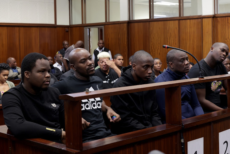 Lindokuhle Mkhwanazi, 30, Lindani Ndimande, 35, Siyanda Myeza, 21, Mziwethemba Gwabeni, 36, and Lindokuhle Ndimande, 29, are applying for bail in the Durban magistrate's court.