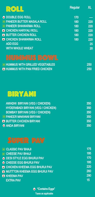 Prithvi Cafe menu 2