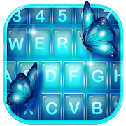 Neon Butterfly Keyboard Themes  Icon