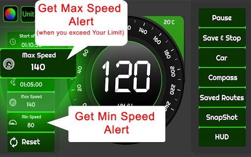 Speedometer  GPS Odometer - Route Planner