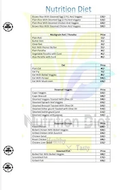 Nutrition Diet menu 3