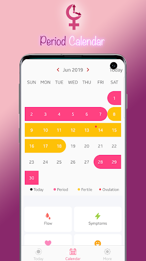 Screenshot My Period Tracker - Calendar