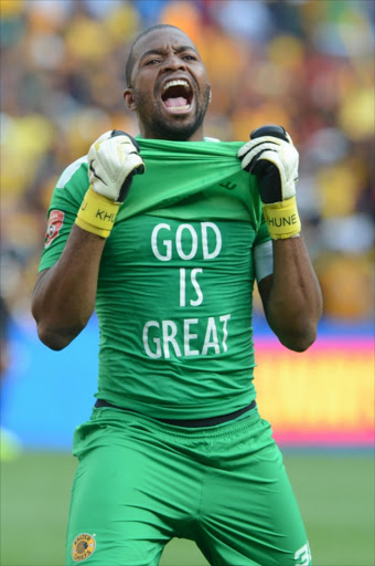 Itumeleng Khune during the MTN 8 Final match between Kaizer Chiefs and Orlando Pirates at Moses Mabhida Stadium on September 20, 2014 in Durban, South Africa. Picture credits: Gallo Images