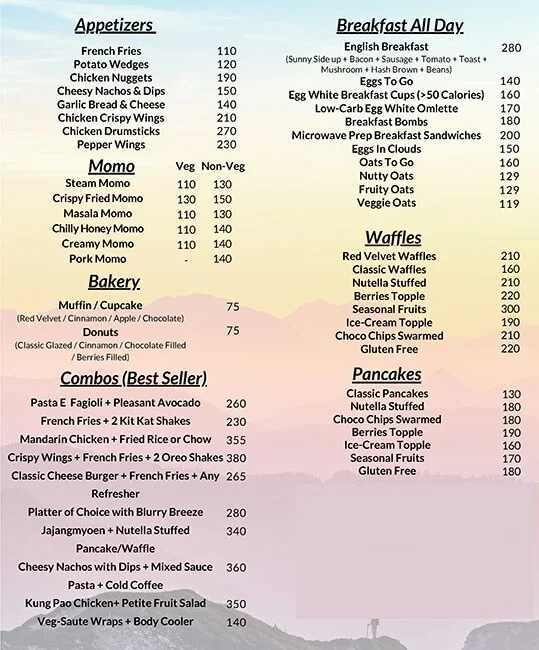 The Bistro Lighthouse menu 