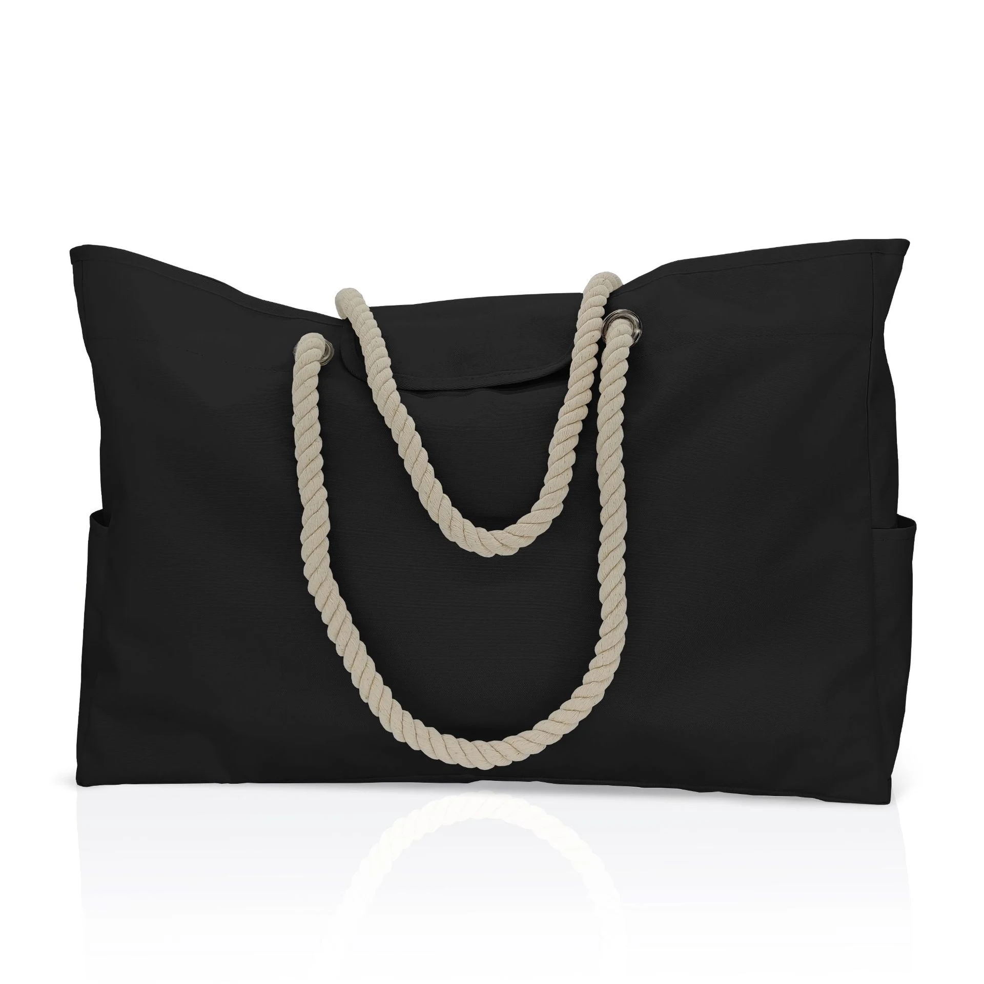 Title 3, Bolsa de praia feminina estampada com listras, ...