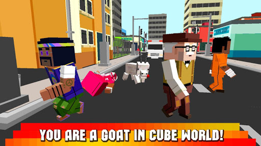 Cube World: Blockhead Goat 3D