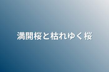 満開桜と枯れゆく桜