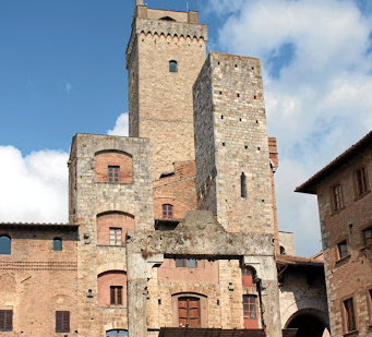 The view of San Gimignano from Torre Grossa. It is the town’s tallest tower and the only one accessible to the public