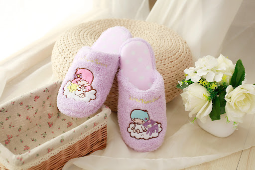 Title 4, Cute Gemini Cotton Slippers Womens Thick-Soled...