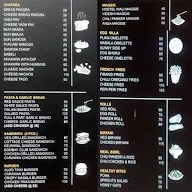 Chai Carawan menu 2