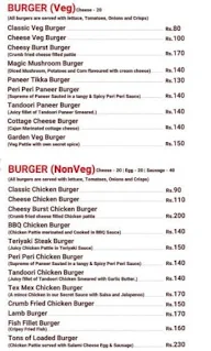 Burger Infusion menu 2