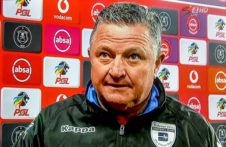 Gavin Hunt (coach) of Wits during the Post Match virtual press conference of the Absa Premiership match between Orlando Pirates and Bidvest Wits on August 15, 2020 in Johannesburg, South Africa.