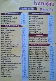 Kanishka Restaurant & Bar menu 4