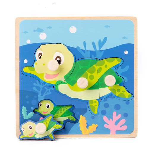 Title 19, Childrens Wooden Toys New 3D Three-dimensional...