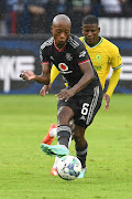 Ben Motshwari of Pirates during the DStv Premiership match between Mamelodi Sundowns and Orlando Pirates at Loftus Versfeld Stadium on December 30, 2022 in Pretoria.