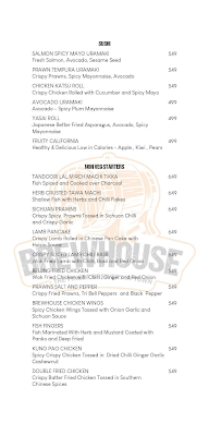 Brewhouse -  The Bar and Brewery menu 3