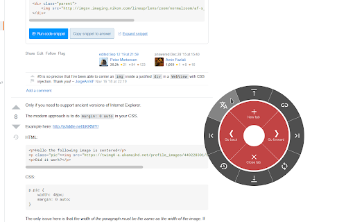 Circle Mouse Gestures (pie menu)