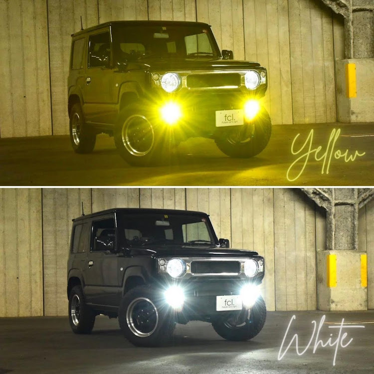 ジムニーのエフシーエル・fcl・ジムニーJB64W・ジムニーのある生活・ジムニーフォグ2色化に関するカスタム事例の投稿画像1枚目
